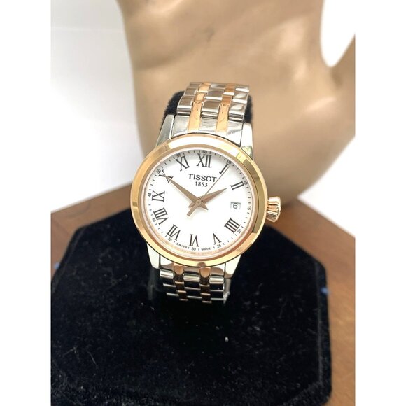 Tissot Women's Watch T1292102201300 Swiss Quartz Rose Gold Silver Steel 28mm - Picture 1 of 14